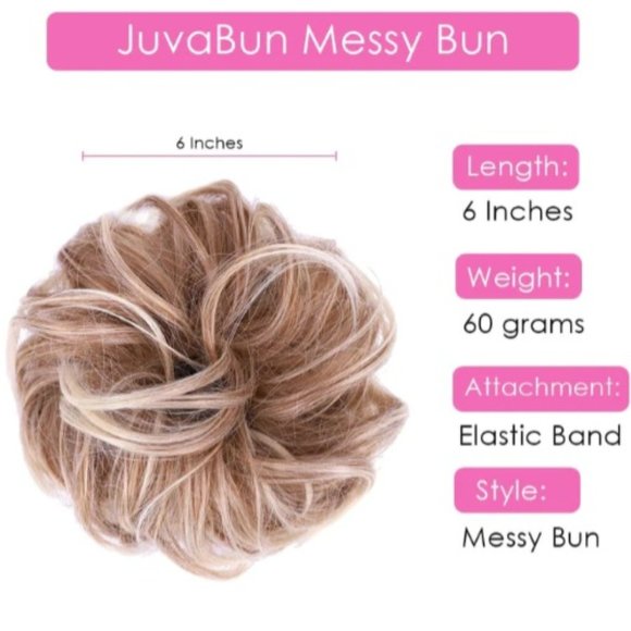 'JUVA~BUN' HAIR WRAP STYLE 'MESSY BUN' - Picture 8 of 16